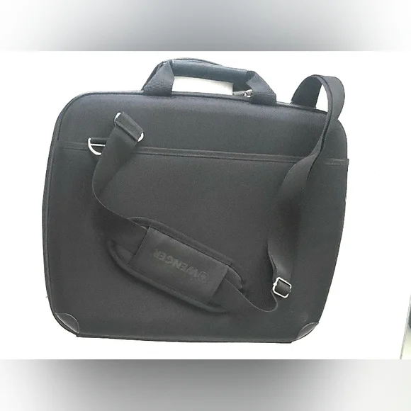 GnarlyFish Black Laptop Bag Sleek Minimalist Design - Picture 4 of 5